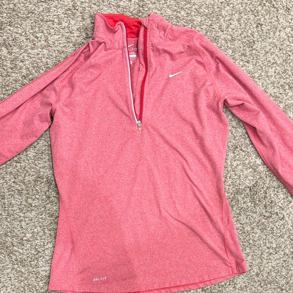 Nike Women's Coral Half-Zip Sweatshirt